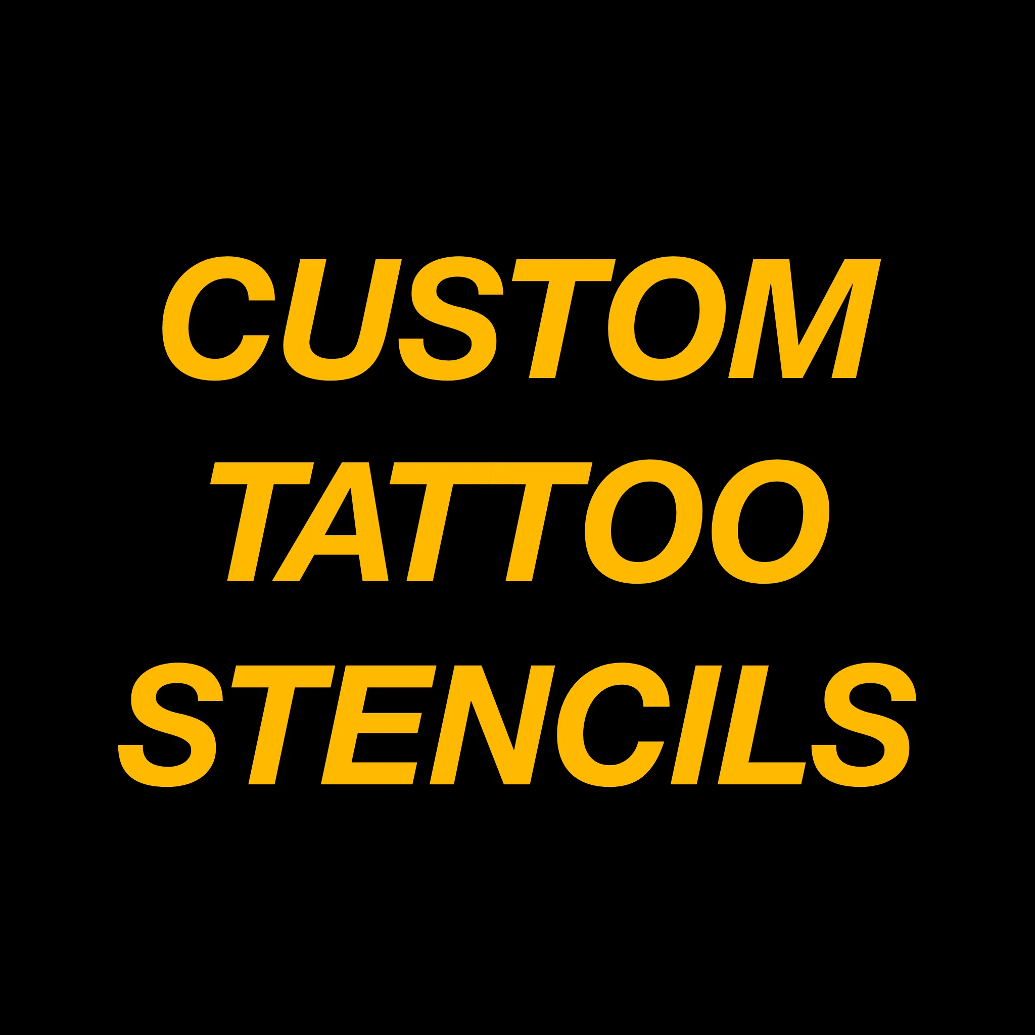 CUSTOM STENCILS | Ready-to-use Pre-Printed Handpoke Tattoo Transfers